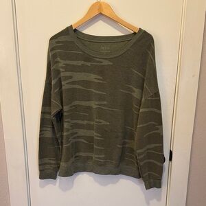 Zoe + Liv Olive Knit Top
